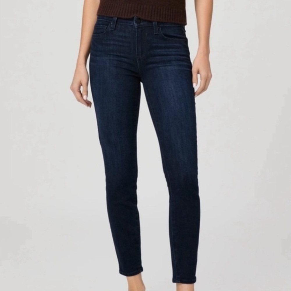 Paige Dark Wash Verdugo Skinny Ankle Jeans 30
